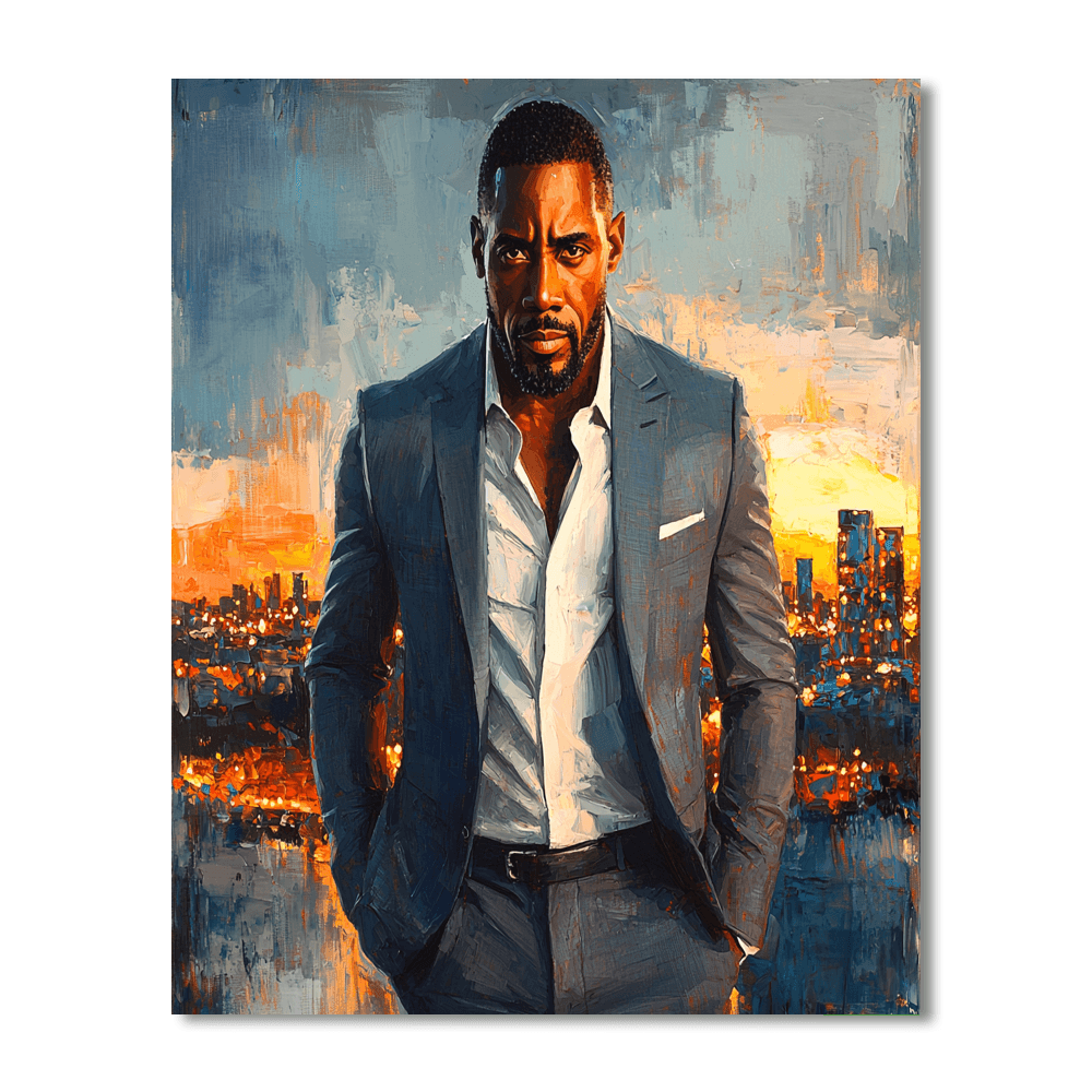 Idris Elba: Captivating Charisma On A Global Scale Paint By Numbers Kits