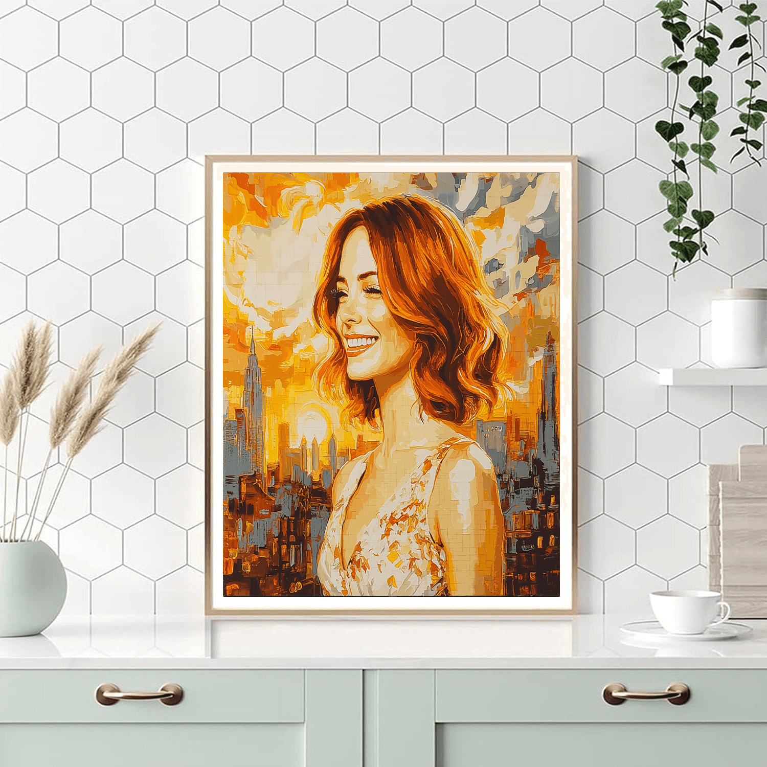 Emma Stone: The Charming Starlet Of La La Land DIY Paint By Numbers