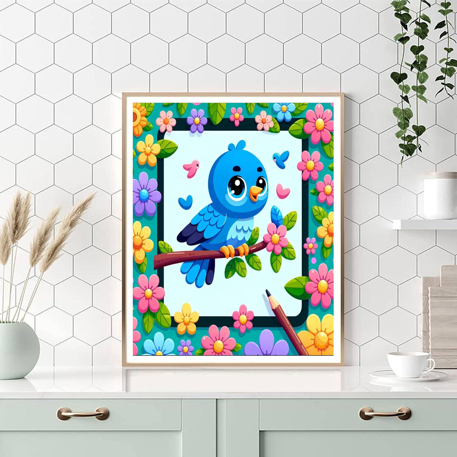 Breezy Bluebird Paint By Color