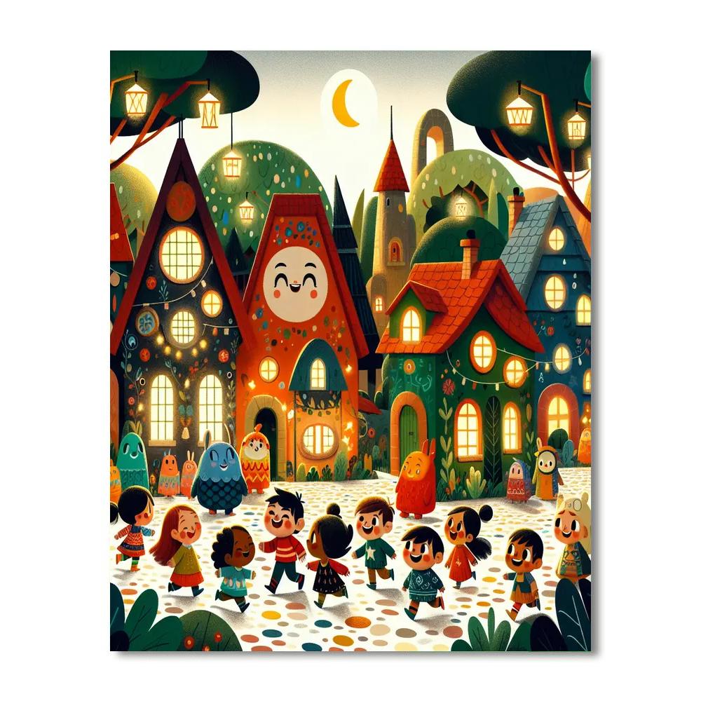 Enchanted Village Adventure Paint By Number