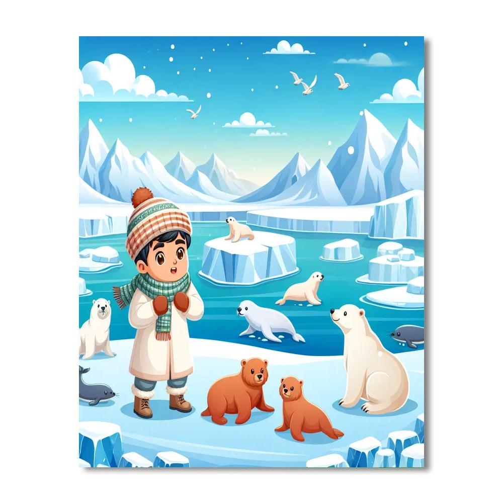 Arctic Exploration Journey Painting Number Kit