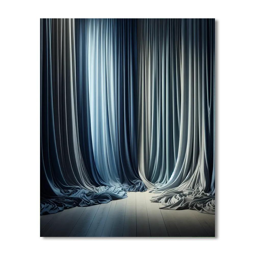 Twilight Whisper Curtains Paint By Number
