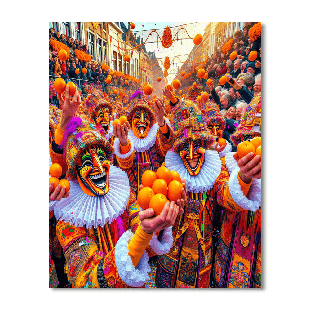 Karnaval De Binche Paint By Numbers Kits