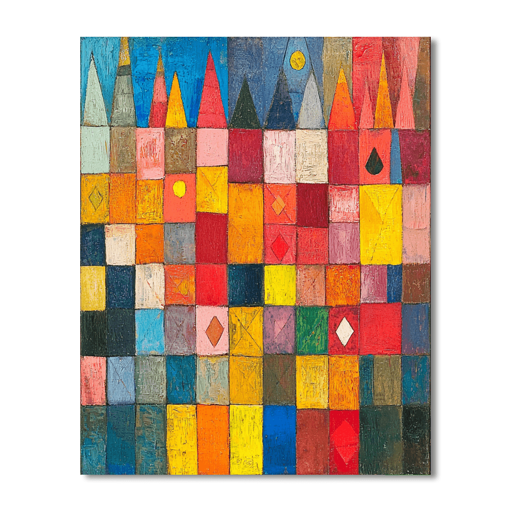 Paul Klee Inspired Colorful Corners  Paint By Color