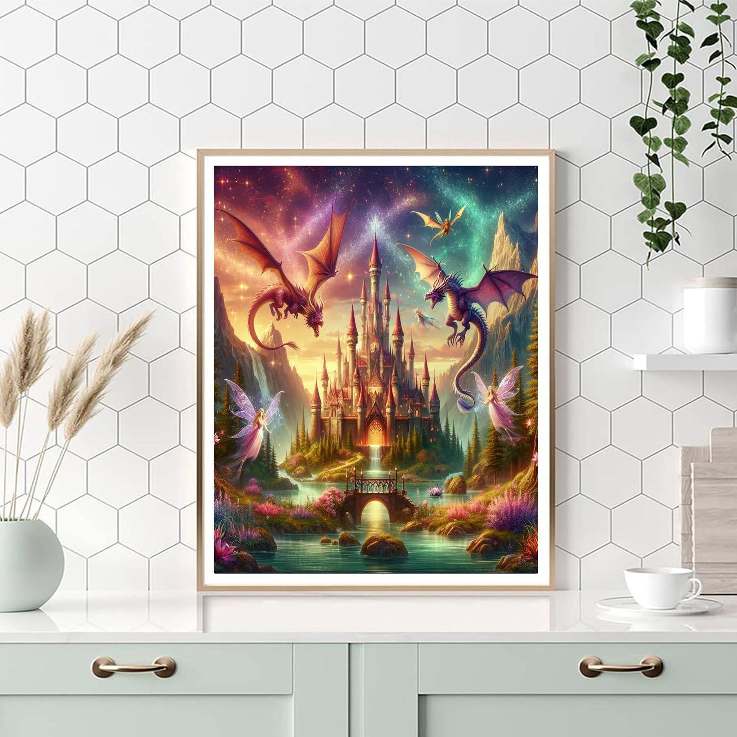 Enchanting Fantasy Realm Paint By Numbers Art