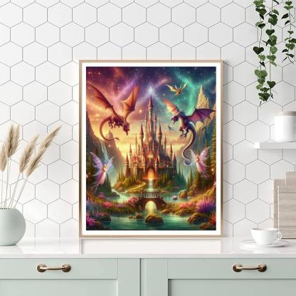 Enchanting Fantasy Realm Paint By Numbers Art