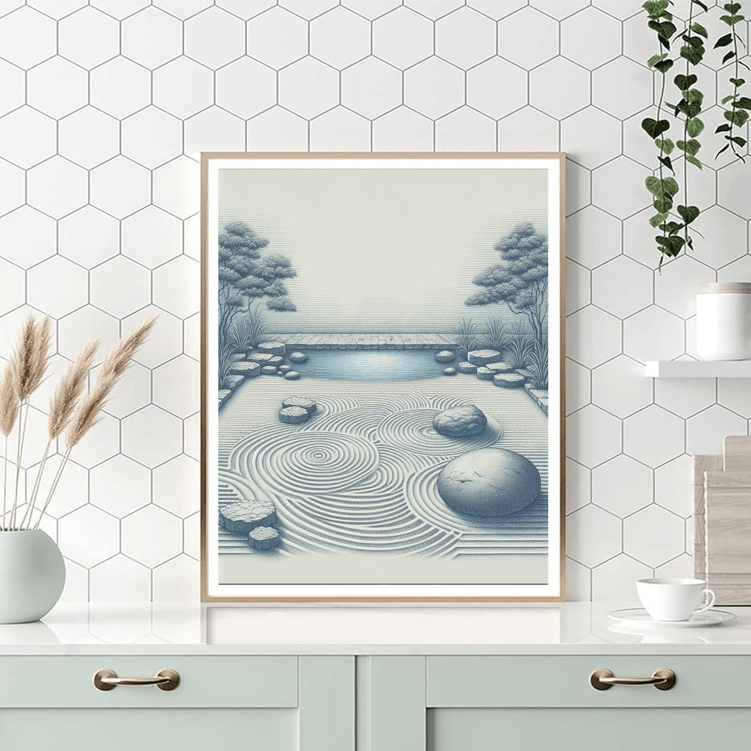 Meditative Zen Reflection Number Painting