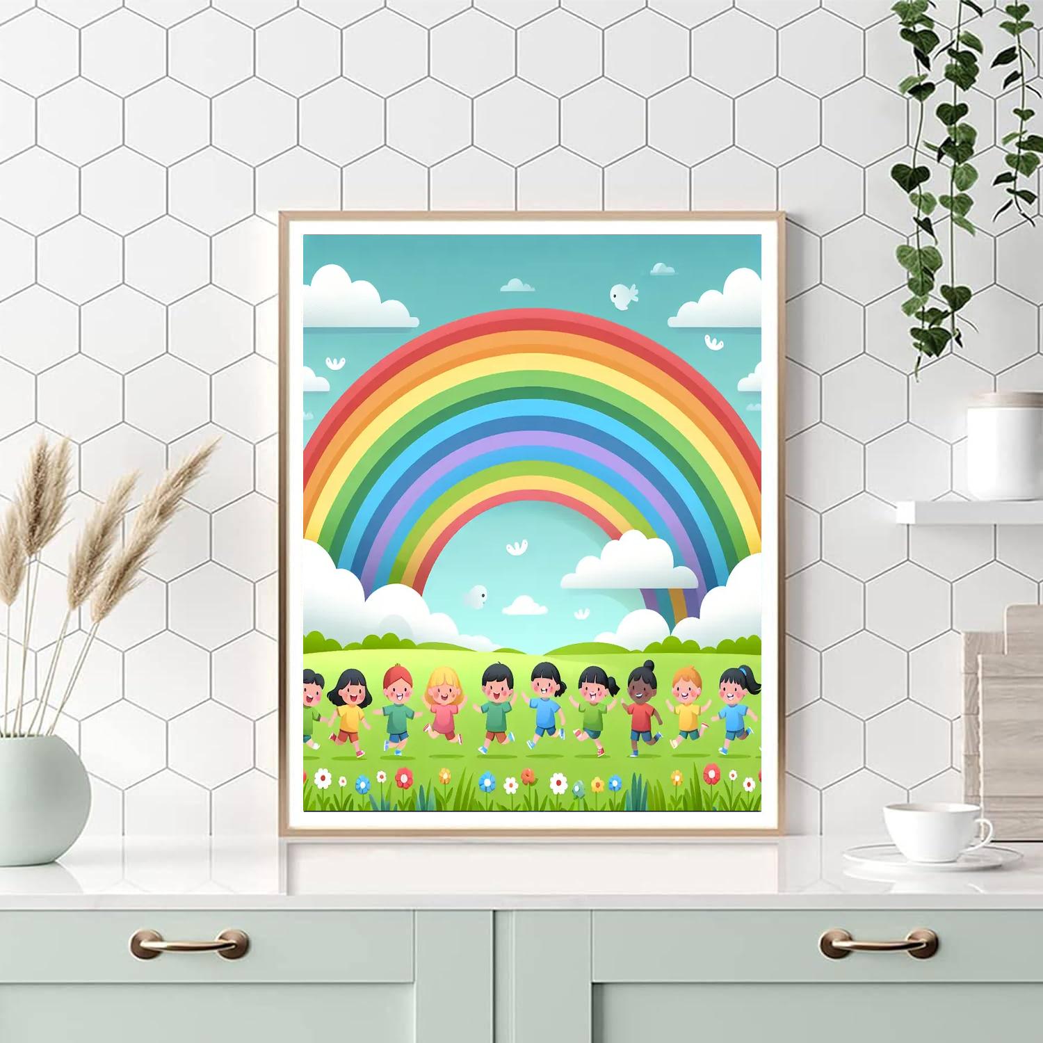 Radiant Rainbow Retreat Numbered Painting Kits