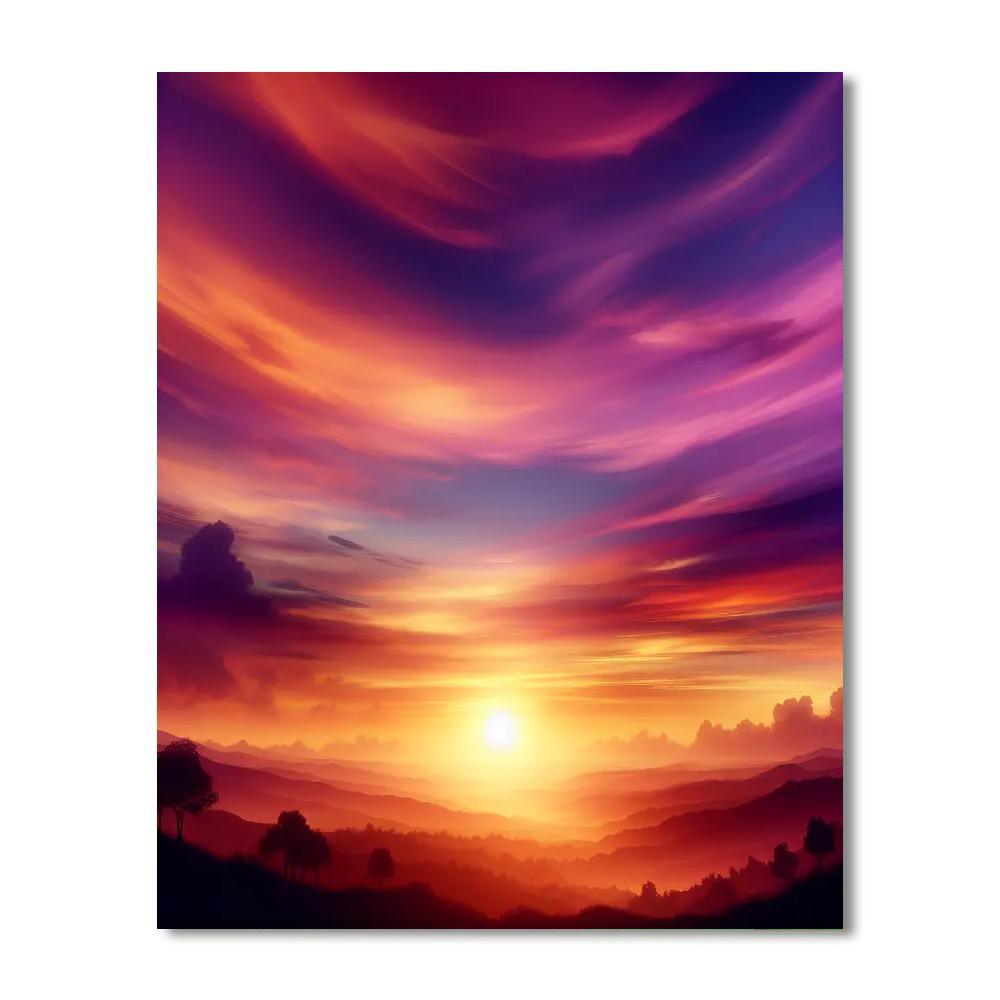 Sublime Sunset Retreat Paint By Color