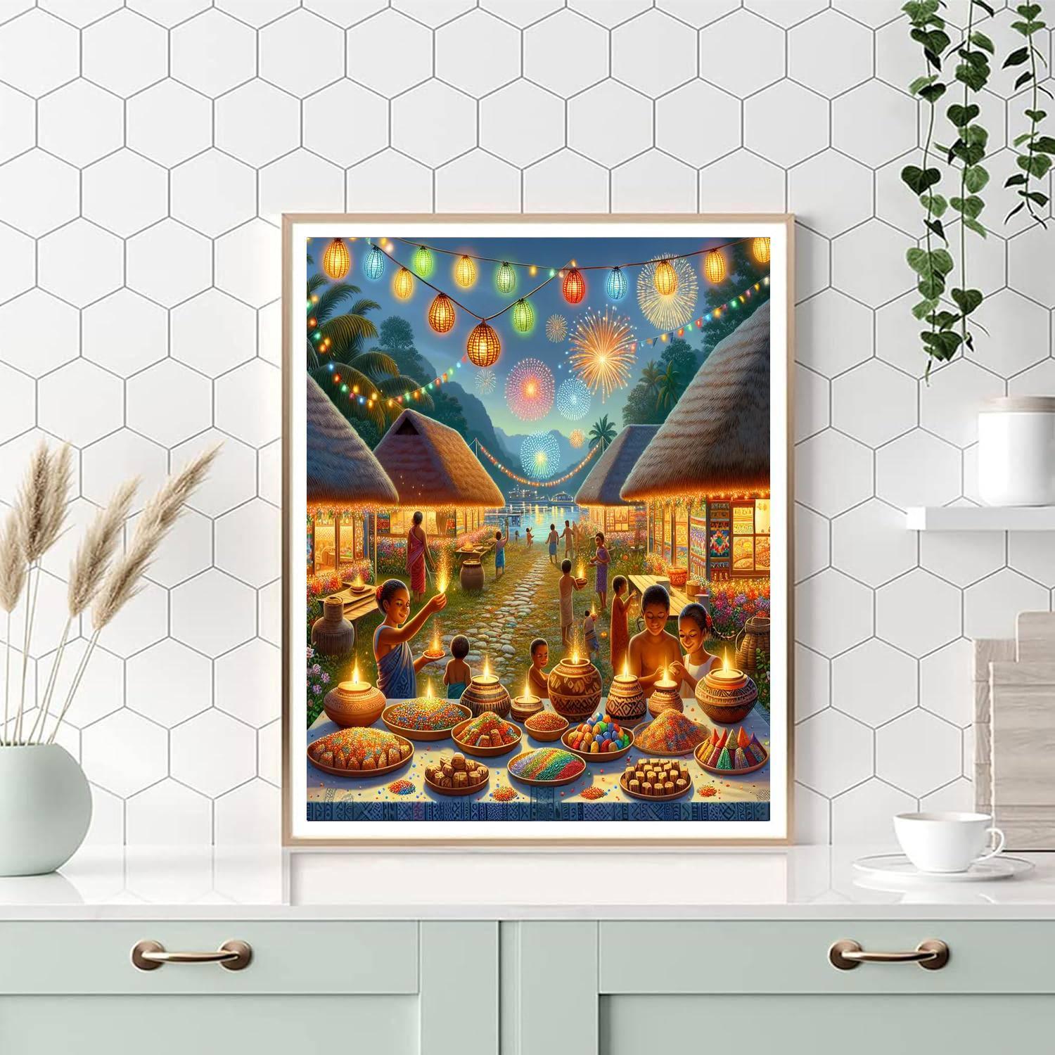 Diwali Lights Festival - Fiji Paint By Number