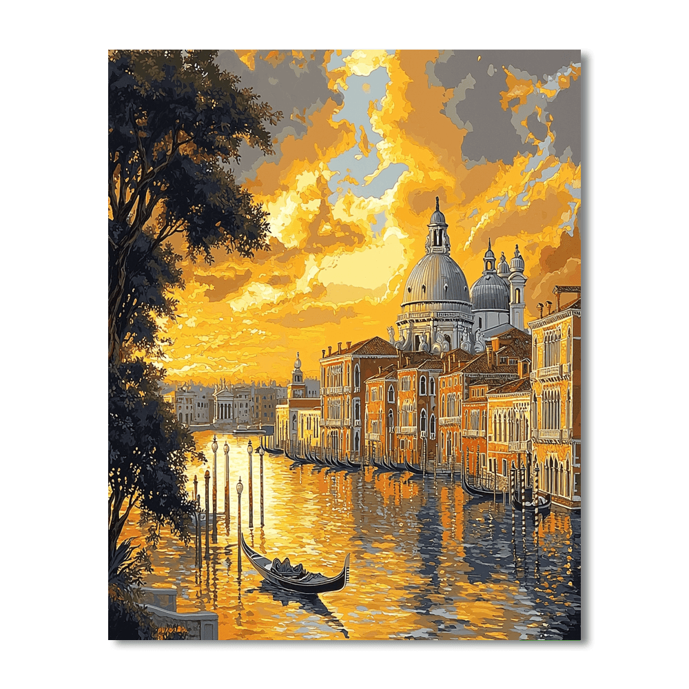 Canaletto Inspired Whispers Of The Past  Paint By Numbers Art