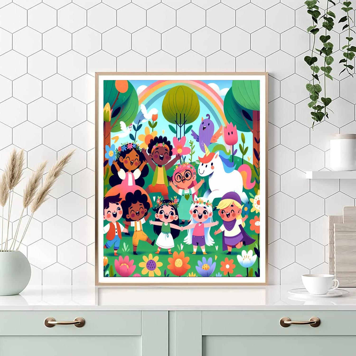 Fun In The Enchanted Forest Painting Number Kit