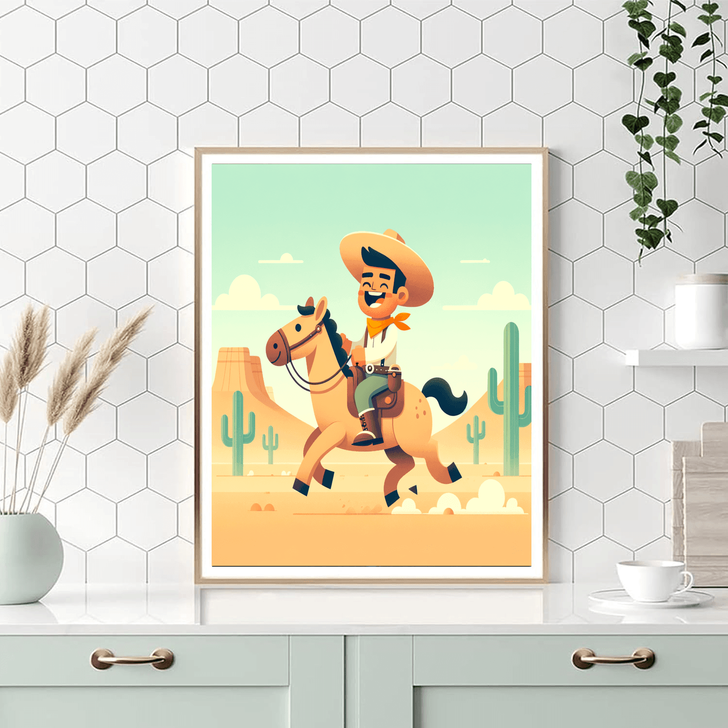 Wild West Cowboy Paint By Number