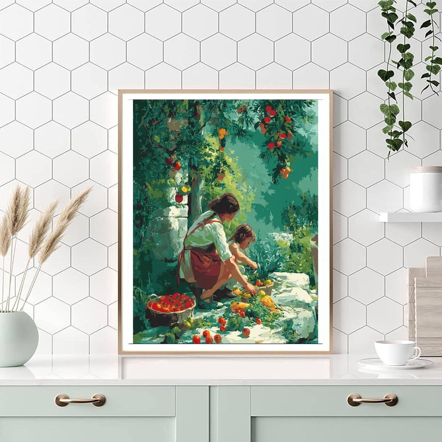 Harvest Time With Mom Paint By Numbers Kits