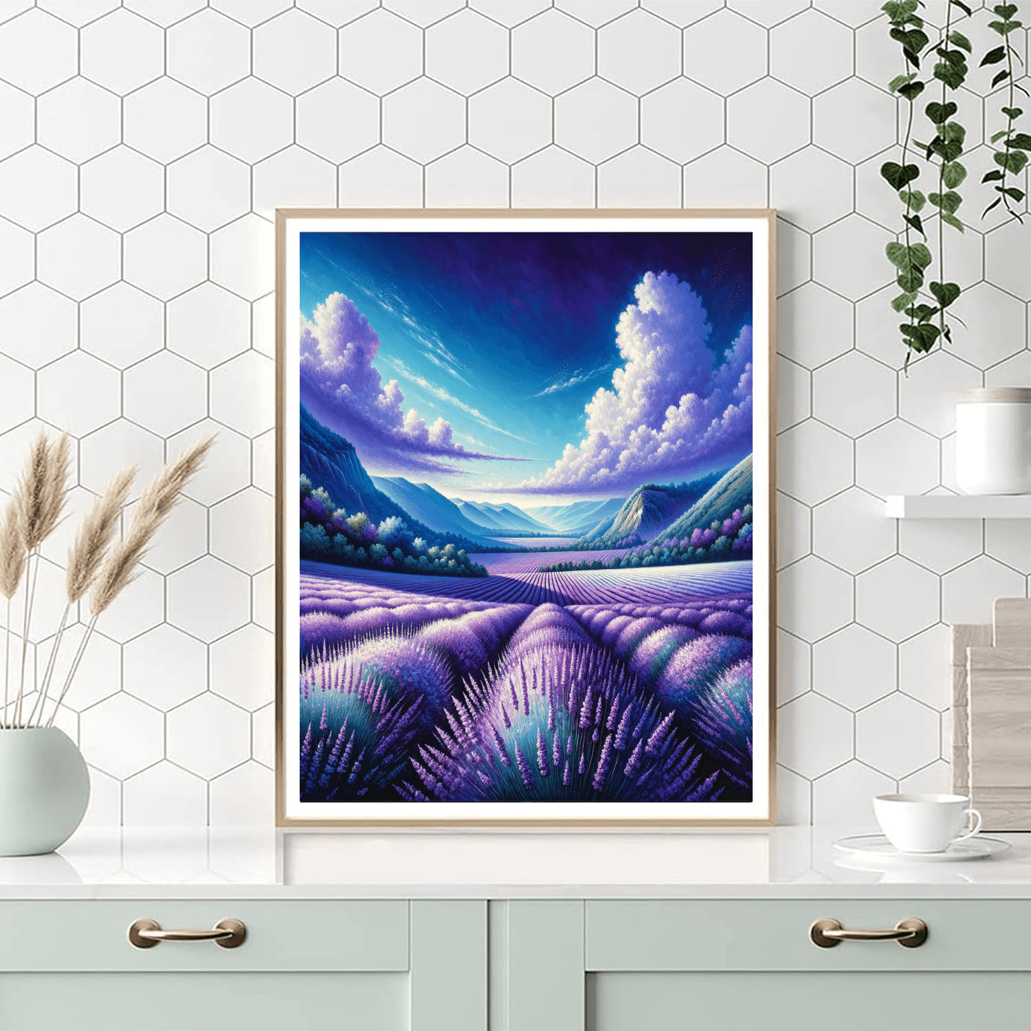 Tranquil Lavender Fields Paint By Number