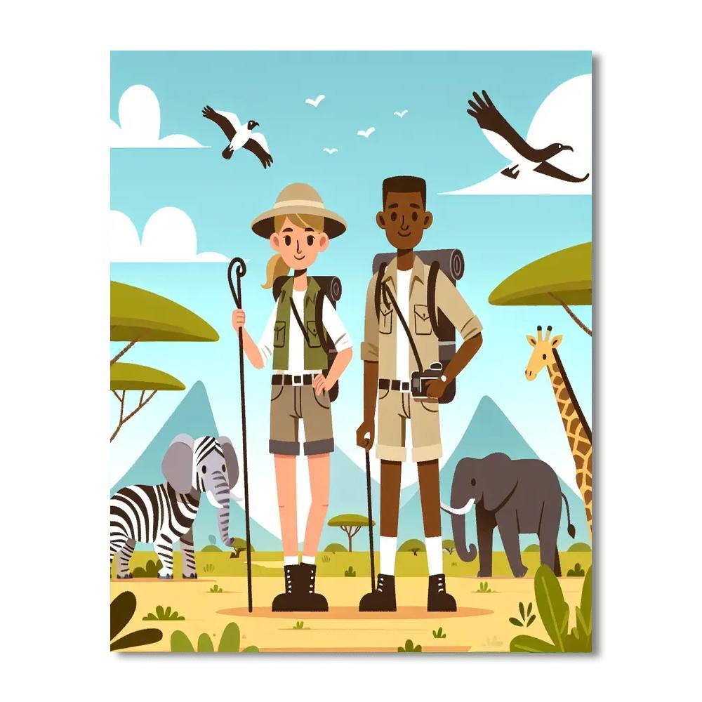 Safari Journey Discovery Paint By Color