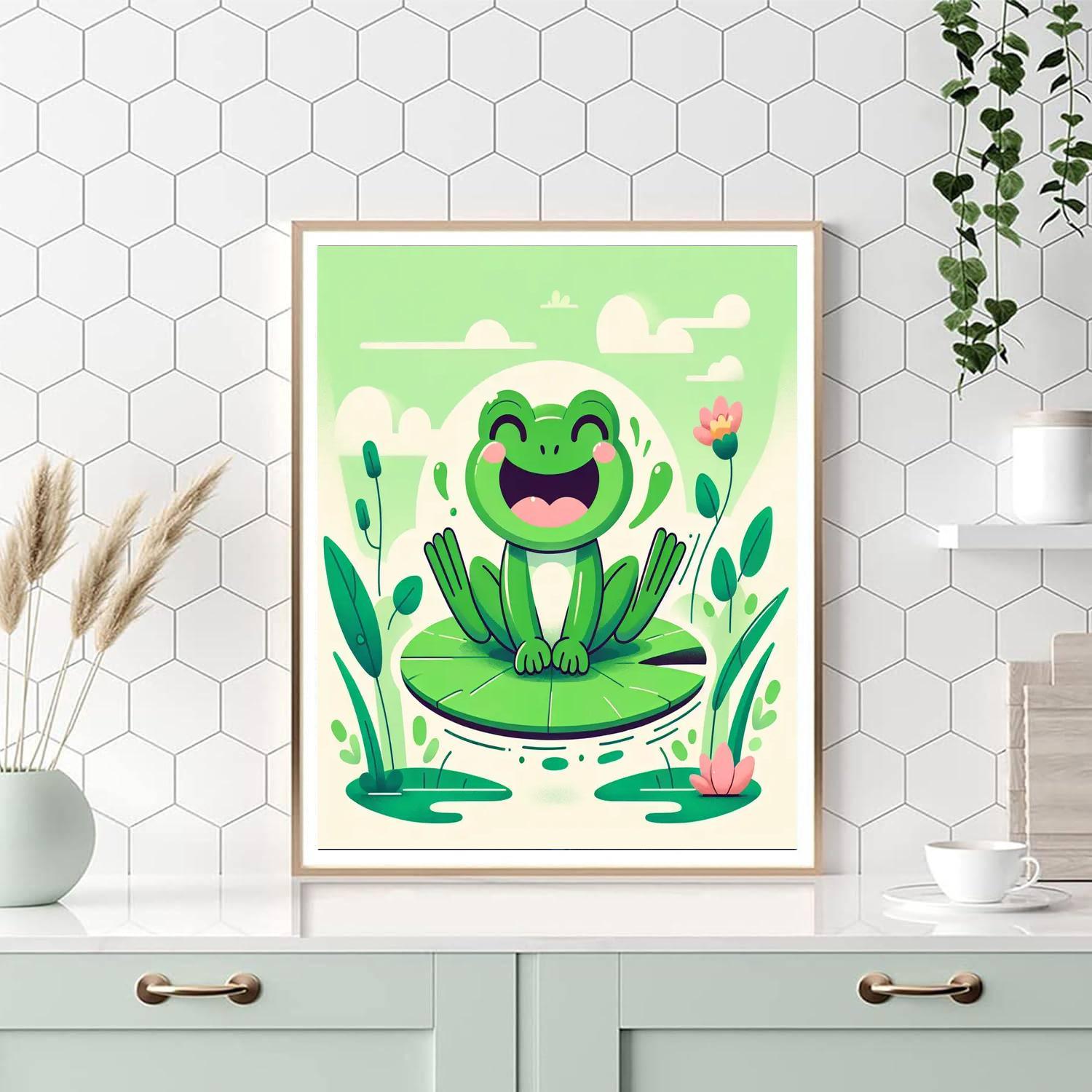 Fun Loving Frog Paint By Numbers Kits