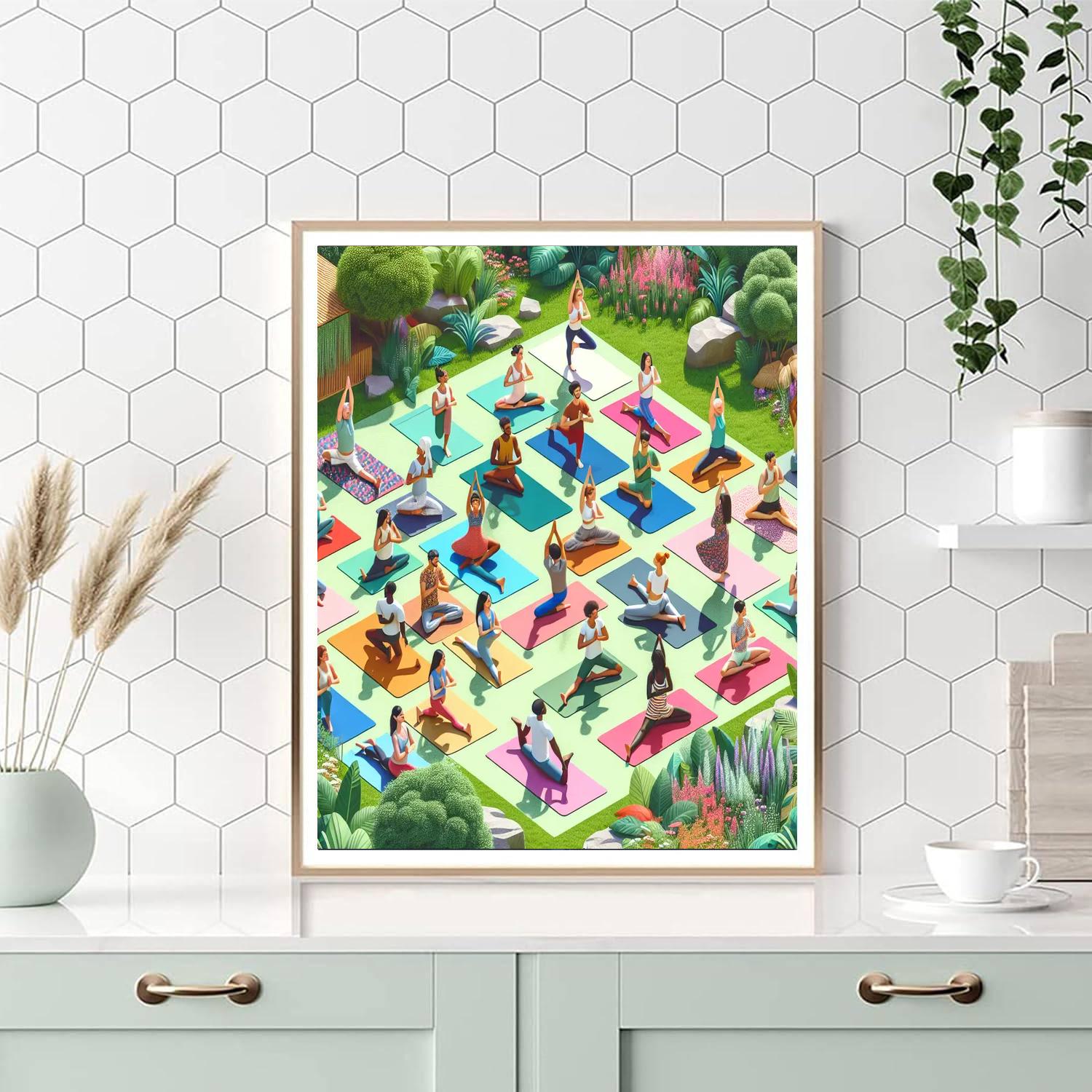 International Day Of Yoga - Global Painting By Numbers Kit