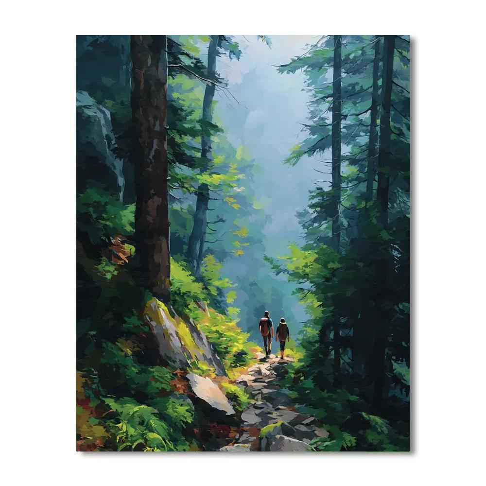 Hiking Hand In Hand Number Painting