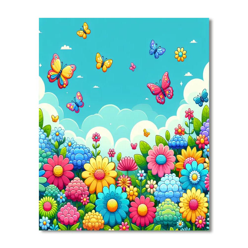 Rainbow Garden Celebration Paint By Color