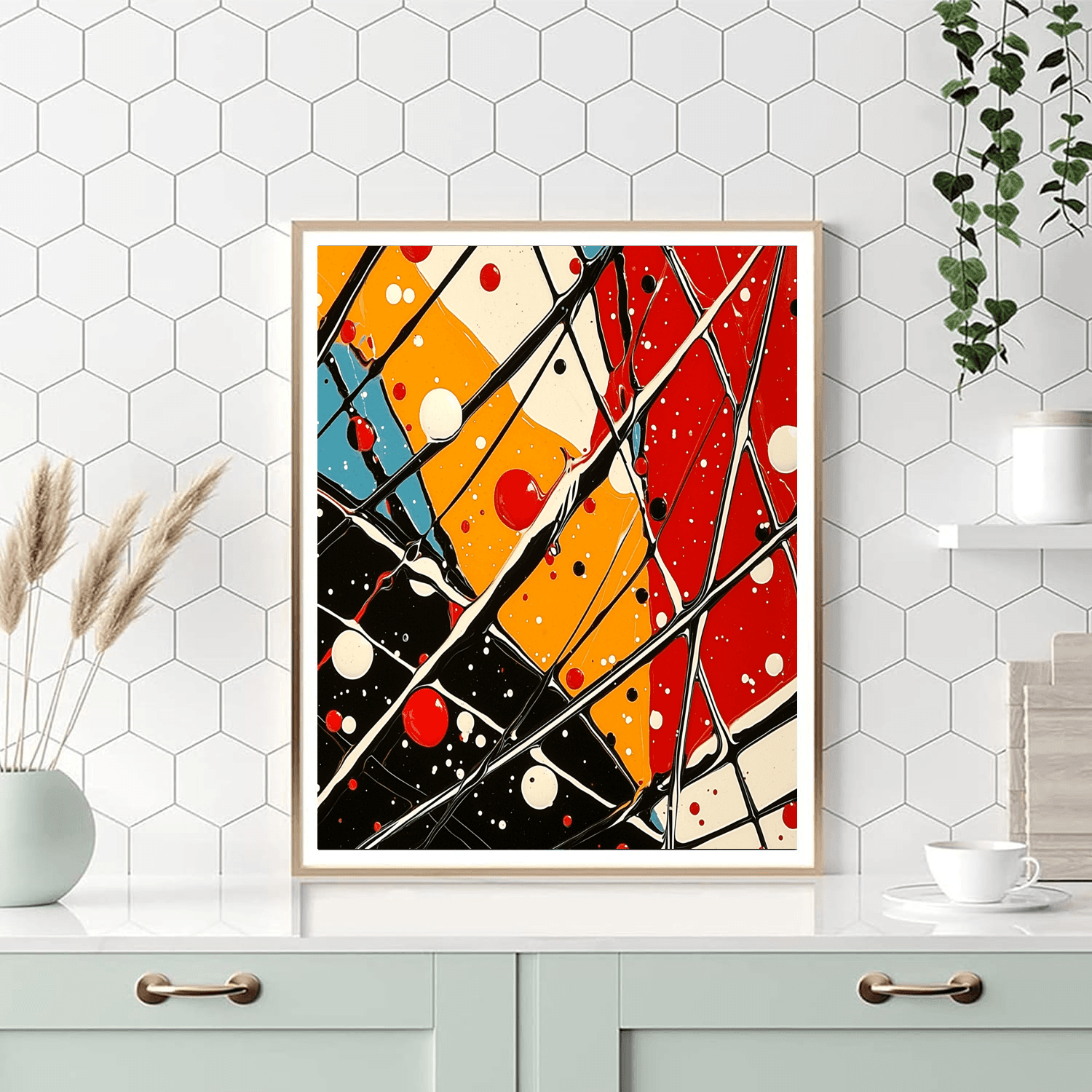 Jackson Pollock Inspired Abstract Essence  Painting By Numbers Kit