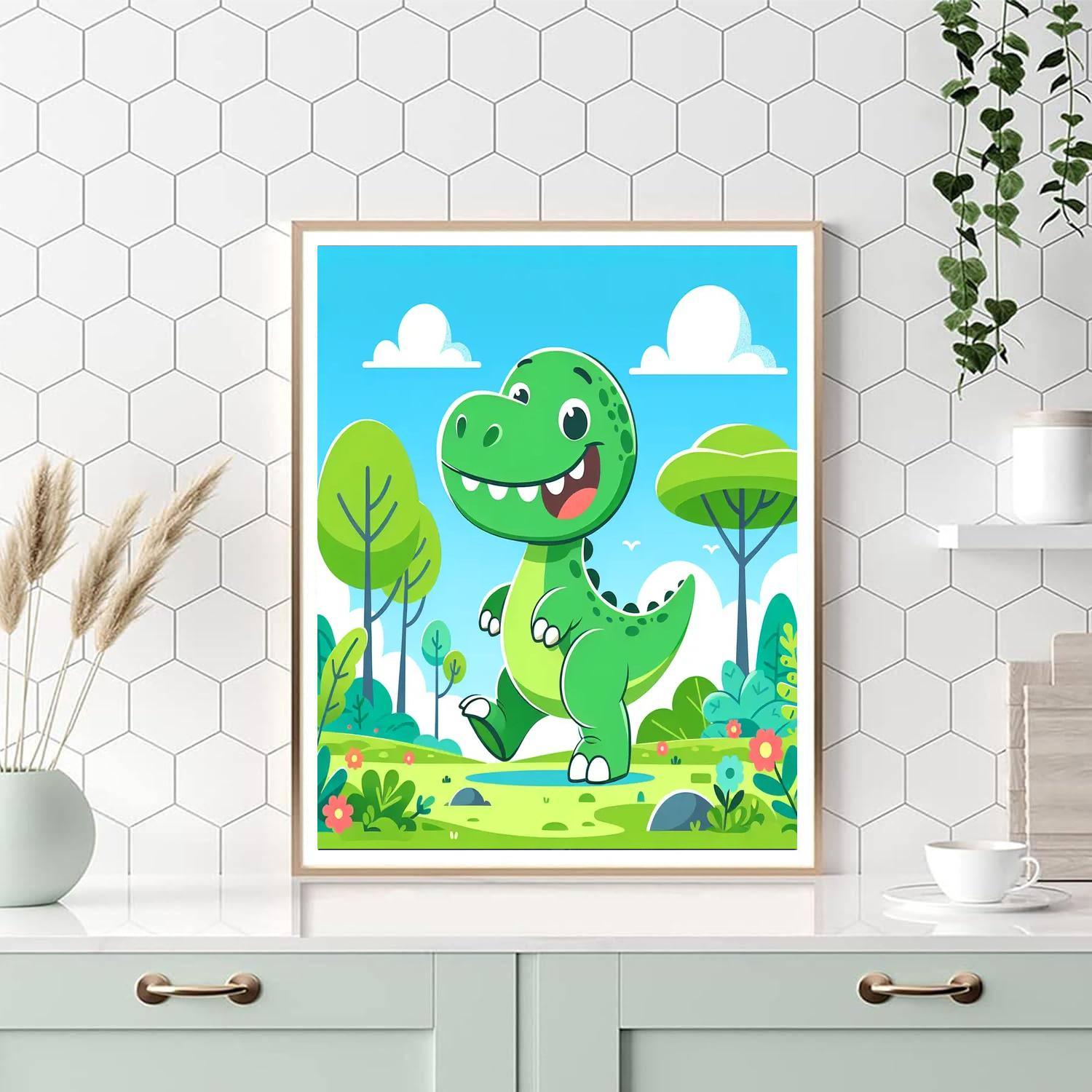 Adventure Dinosaur Paint By Numbers