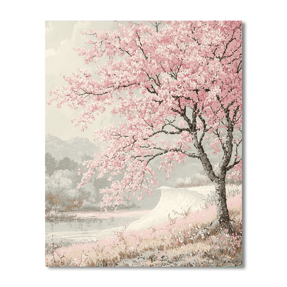 Katsushika Hokusai Inspired Eternal Blossoms  Paint By Numbers