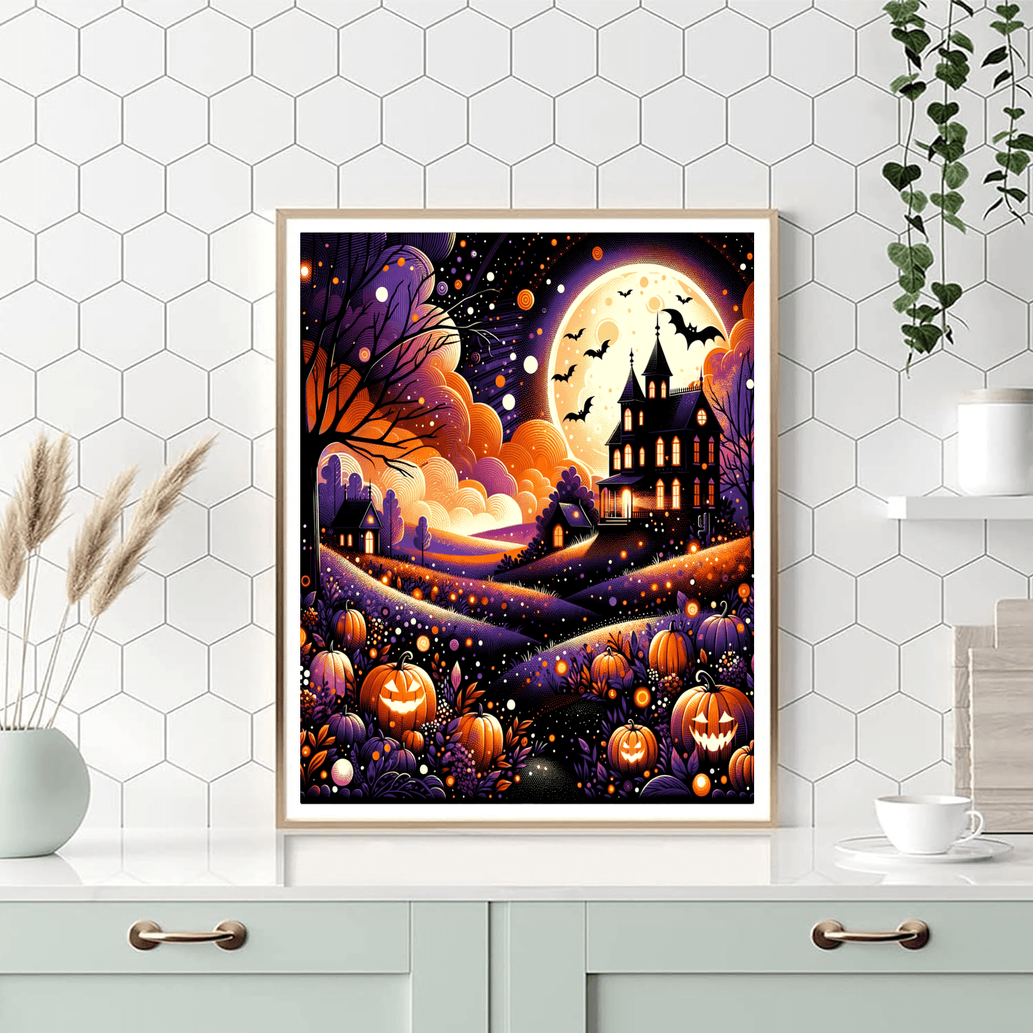 Halloween Night Whimsy Number Painting
