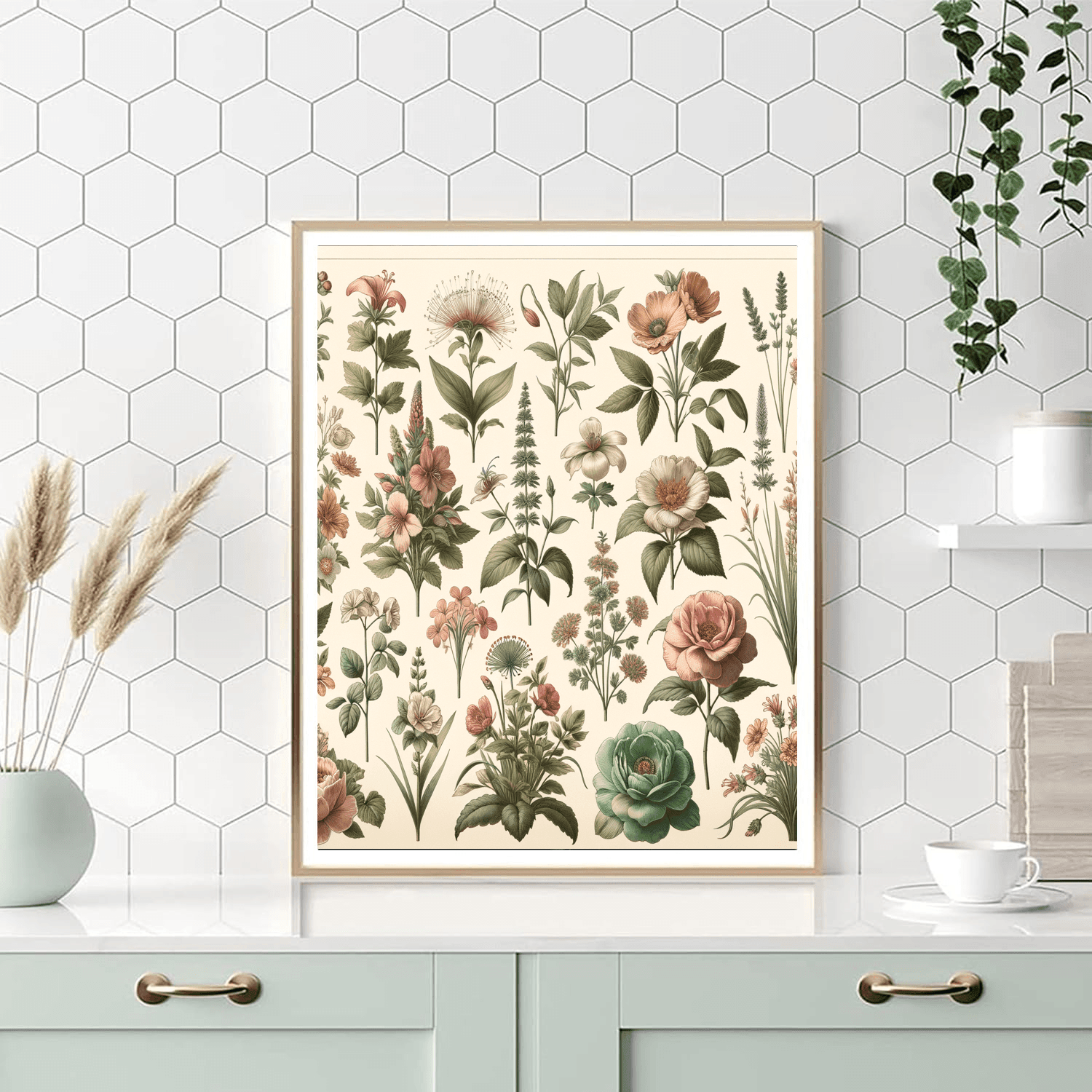 Vintage Botanical Collection Numbered Painting Kits