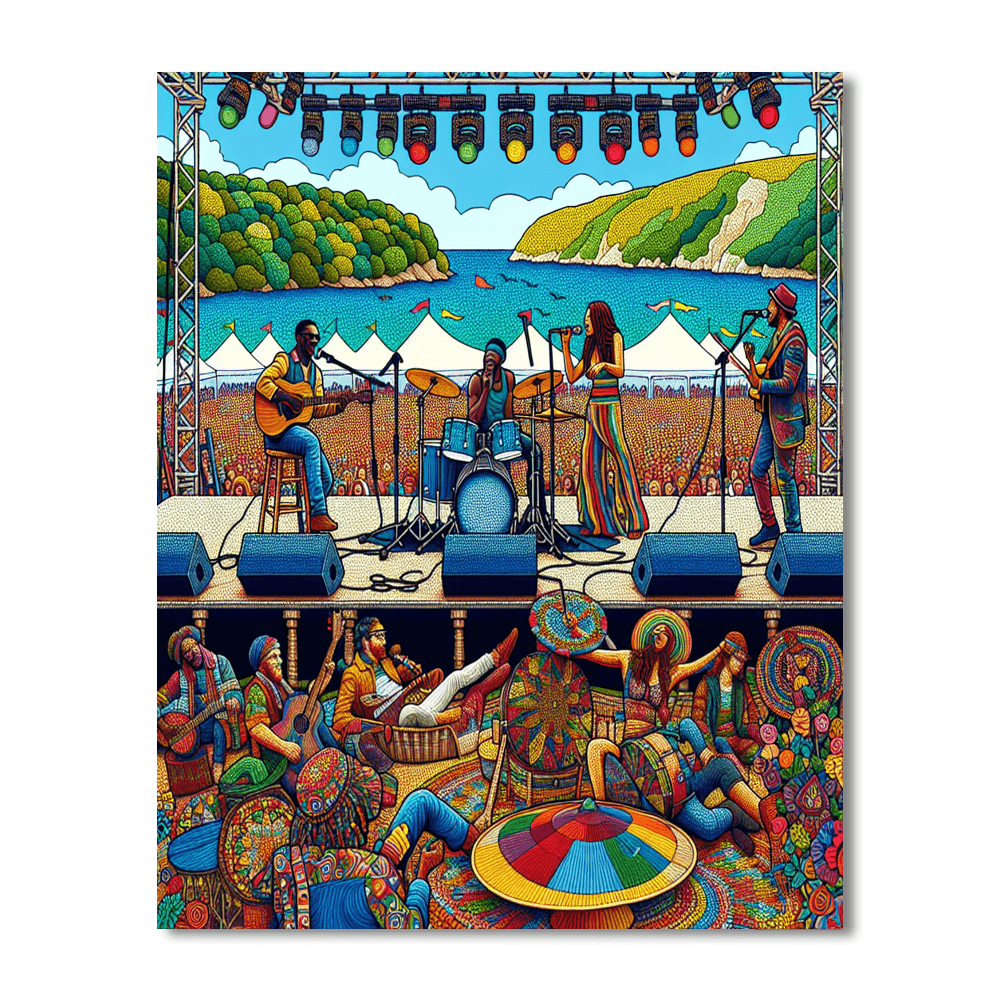 Isle Of Wight Festival - Uk Number Painting