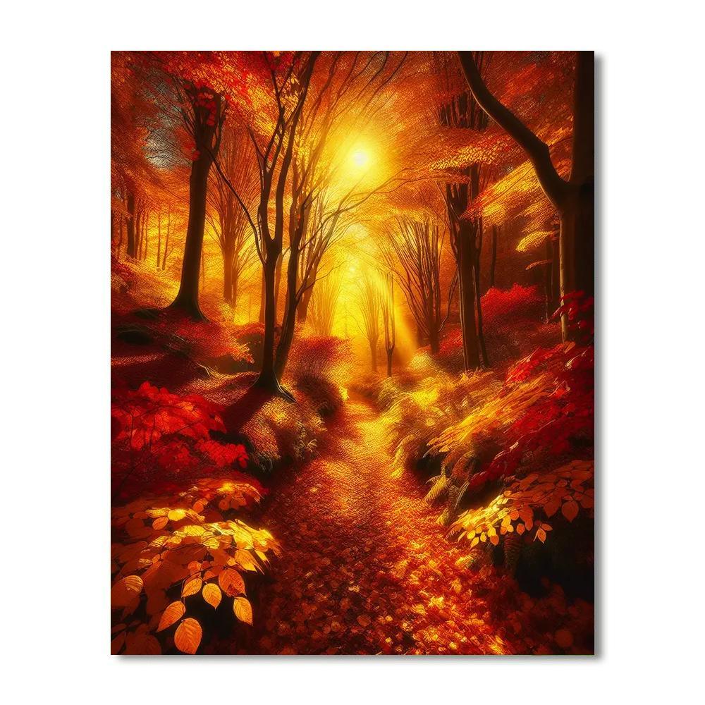 Golden Canopy Numbered Painting Kits