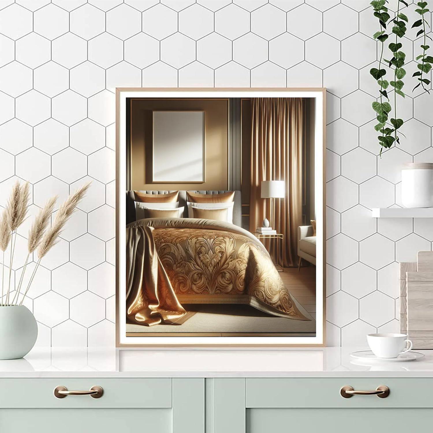 Golden Horizon Bedspread Paint By Number