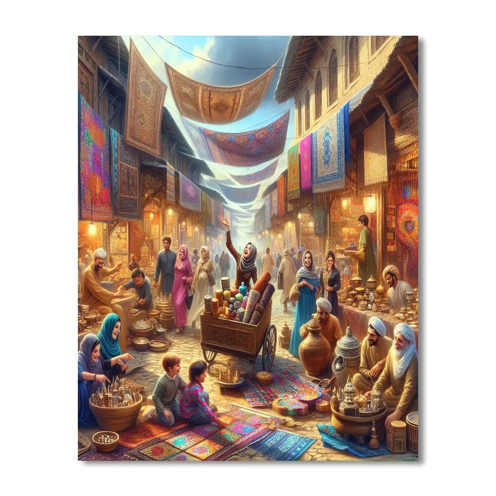 Artisan Village Market Paint By Numbers Kits