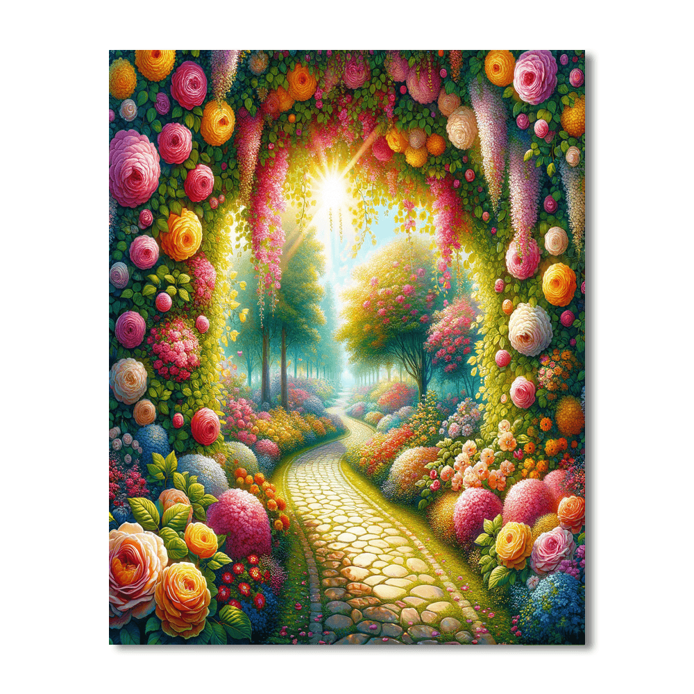 Mystical Garden Pathway Paint By Color