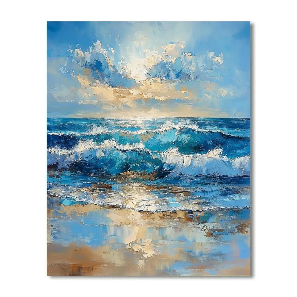 Paul Cézanne Inspired Oceanic Reflections  Paint By Numbers Kits