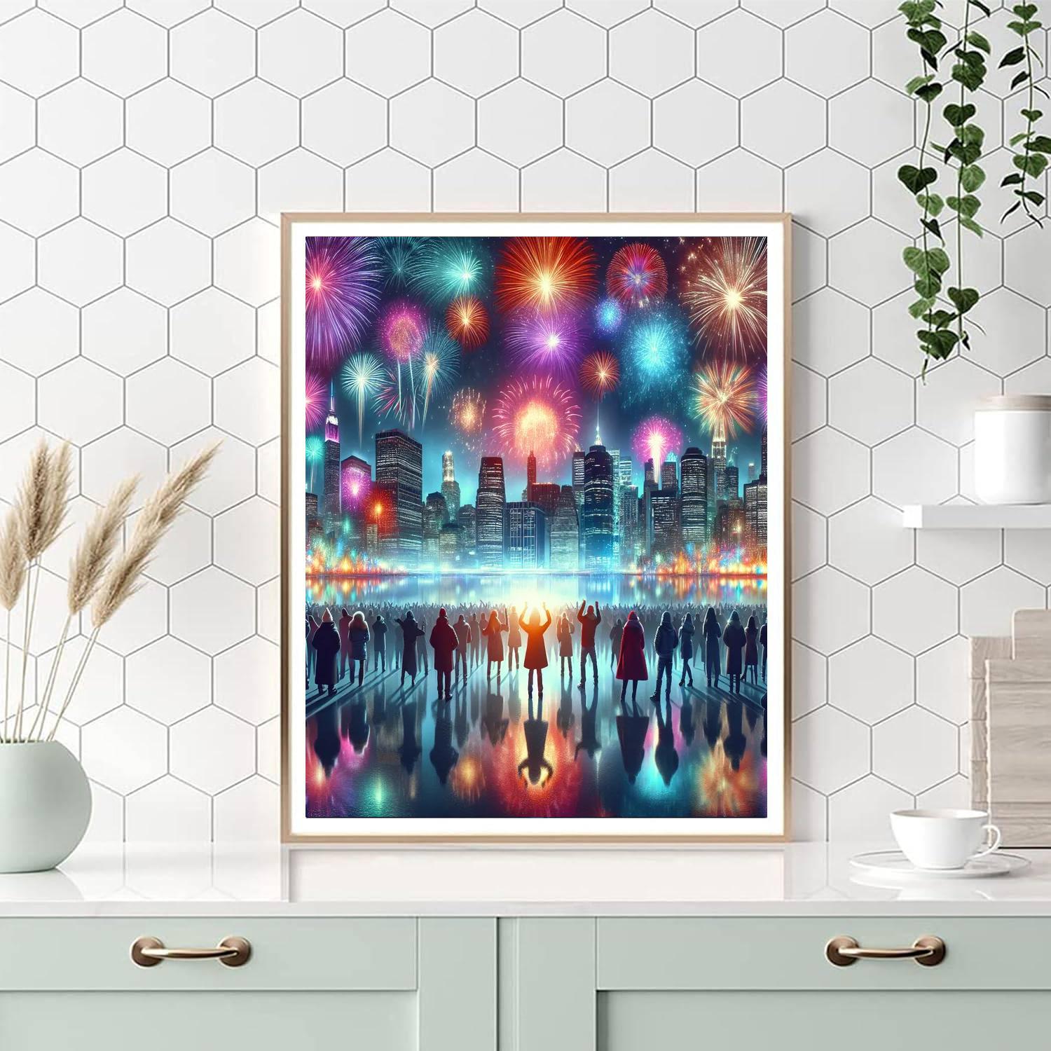 New Year's Eve - Worldwide Numbered Painting Kits
