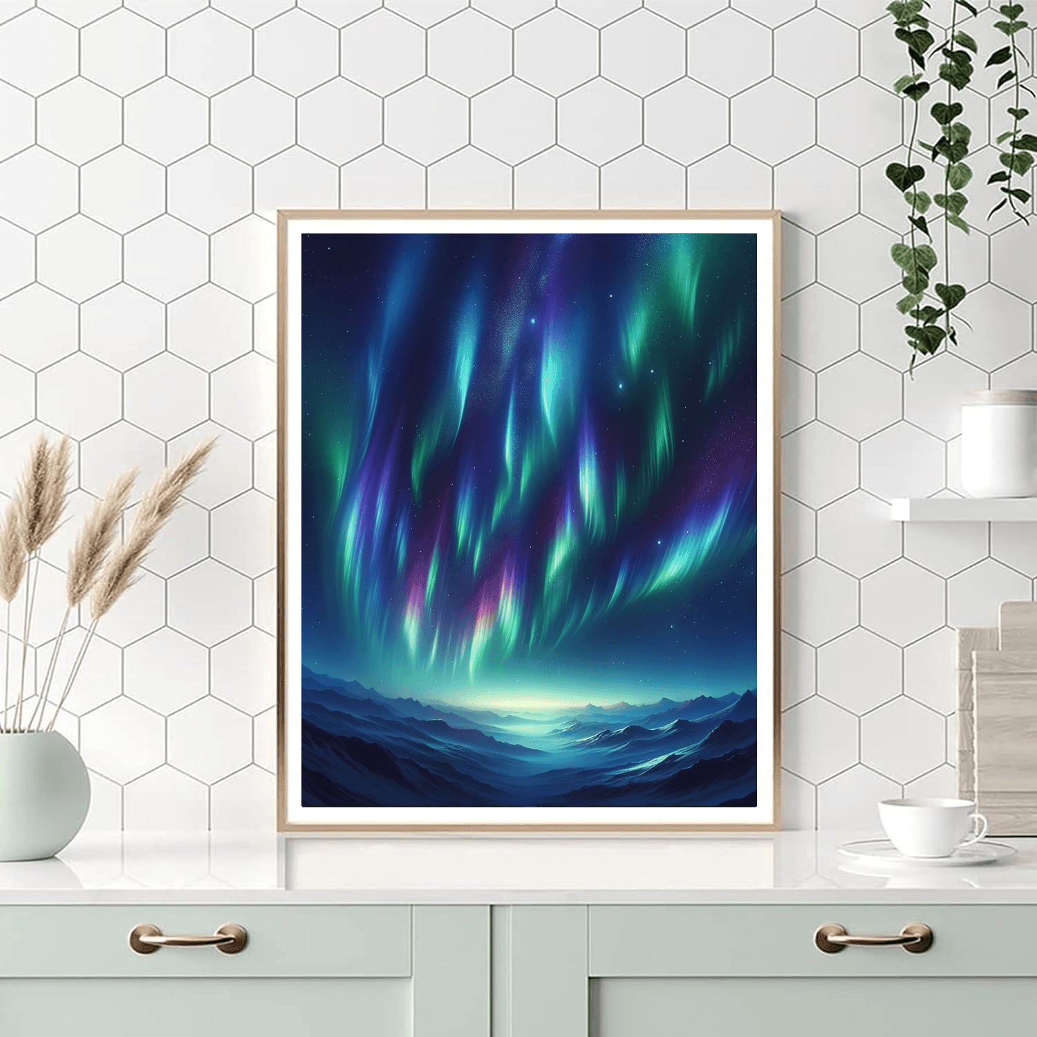 Ethereal Aurora Borealis Wonder Numbered Painting Kits
