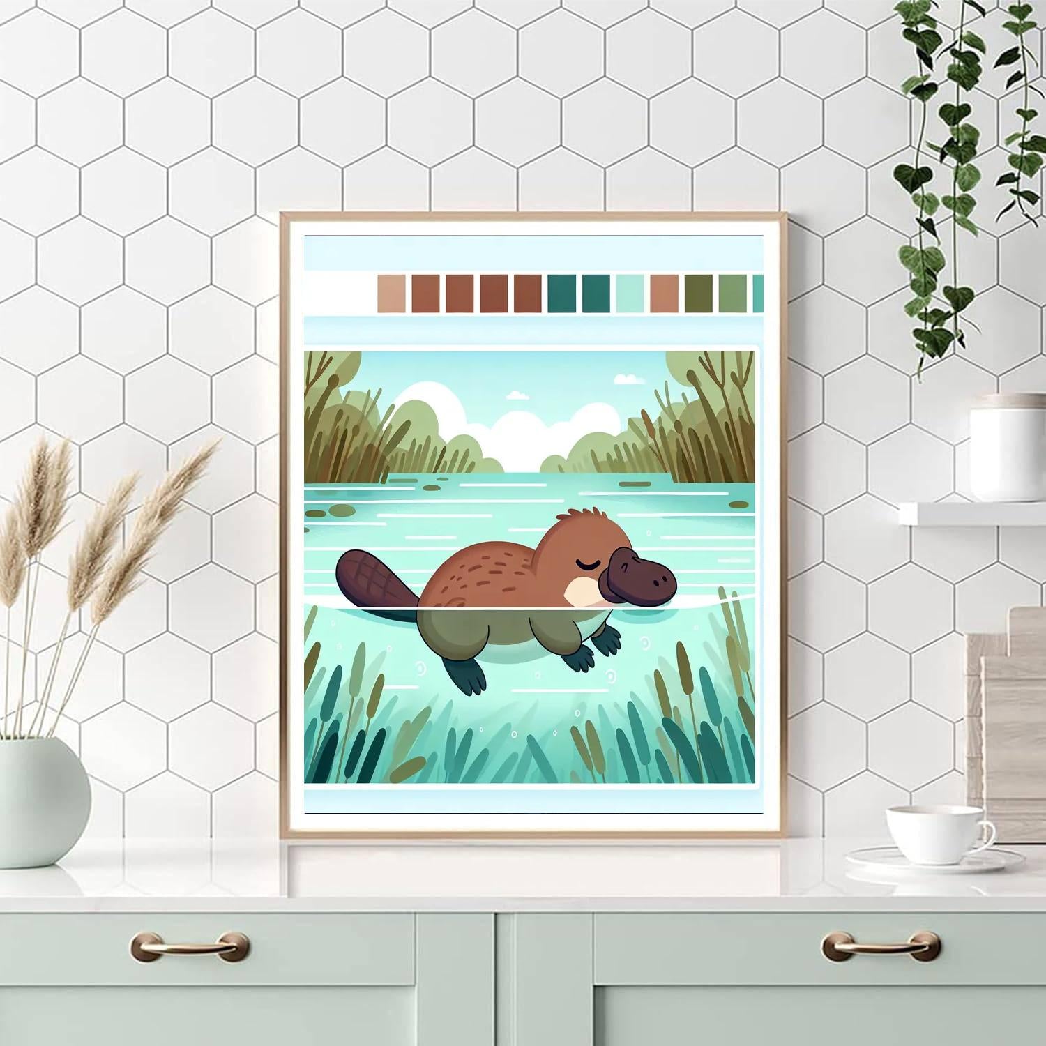 Placid Platypus Paint By Numbers Art