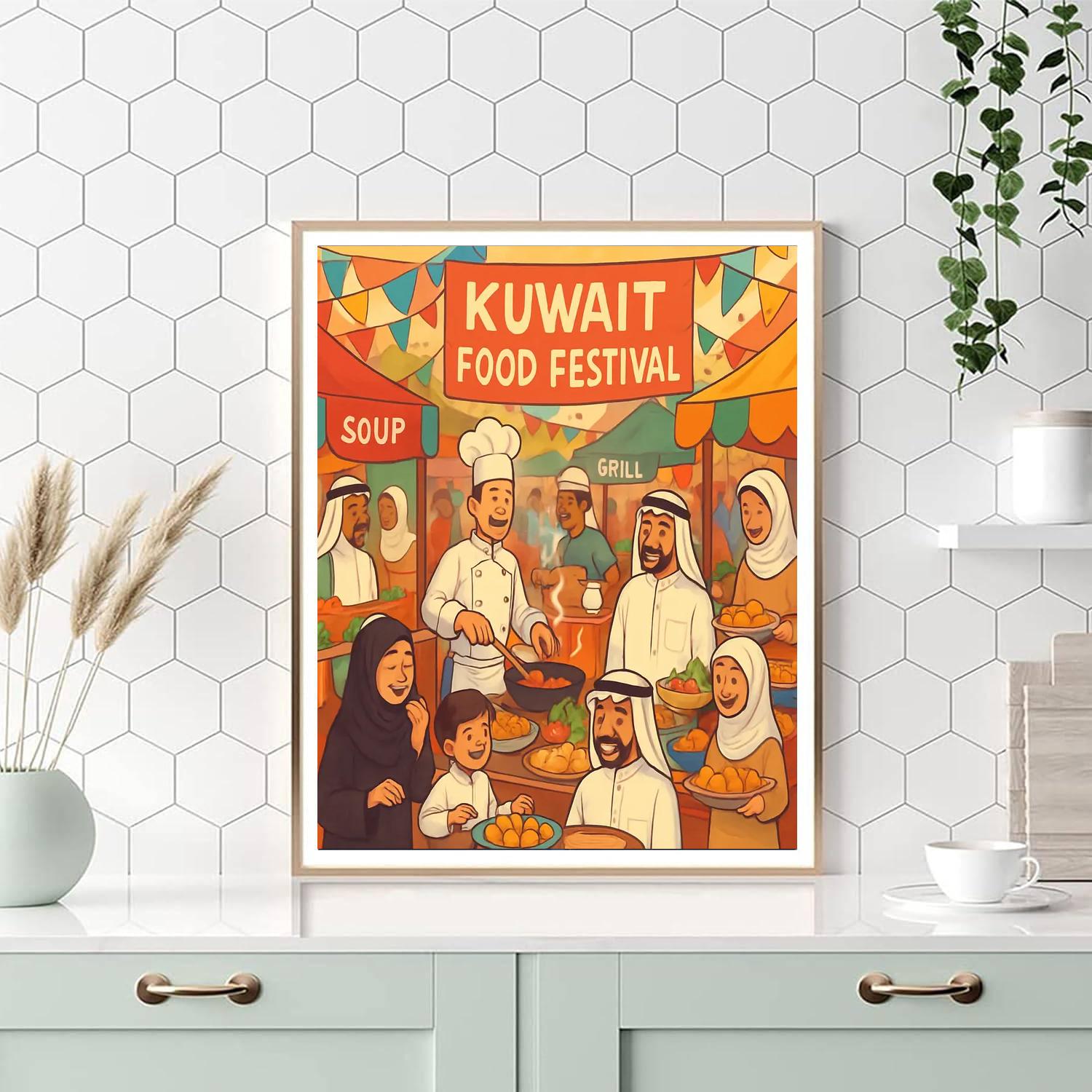 Kuwait Food Festival Painting Number Kit