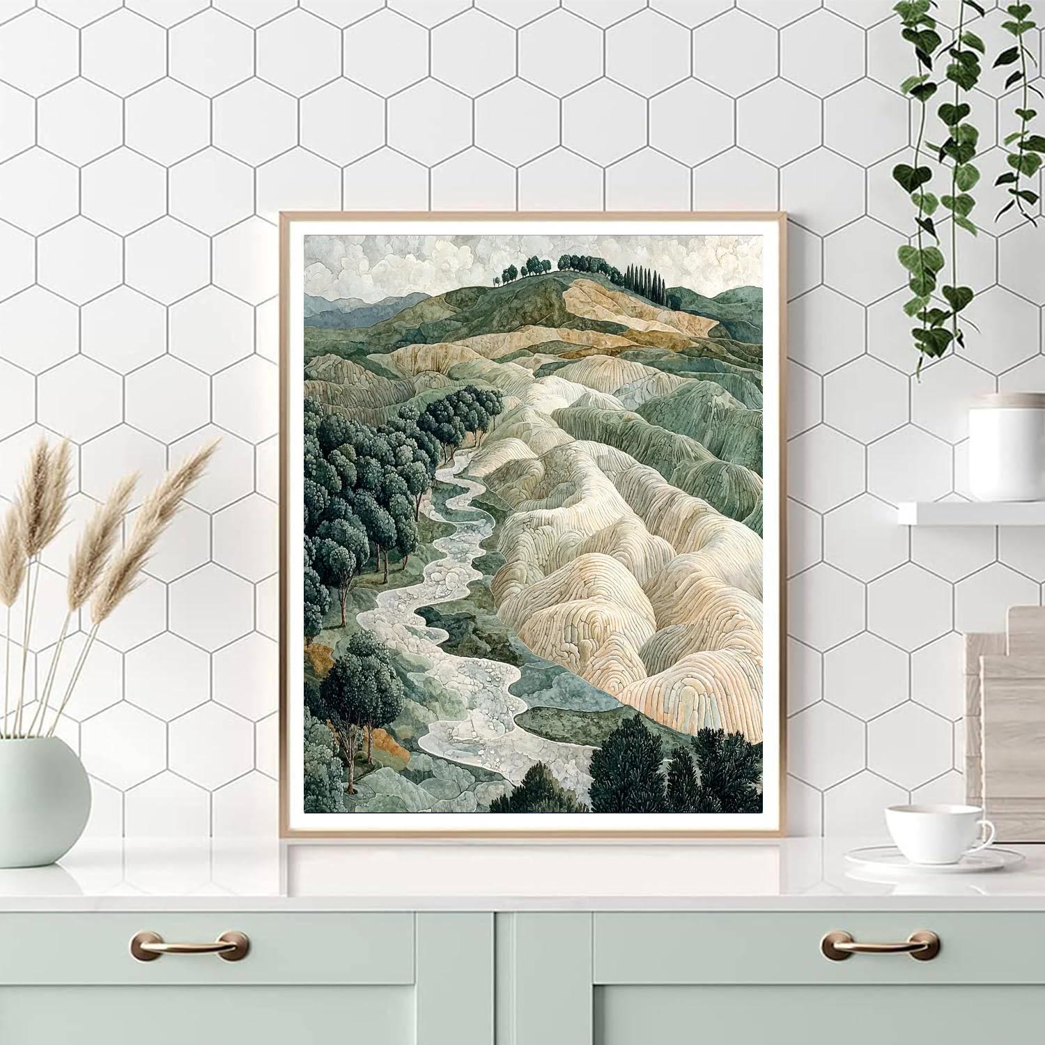 Leonardo Da Vinci Inspired Echoes Of Earth  Paint By Number