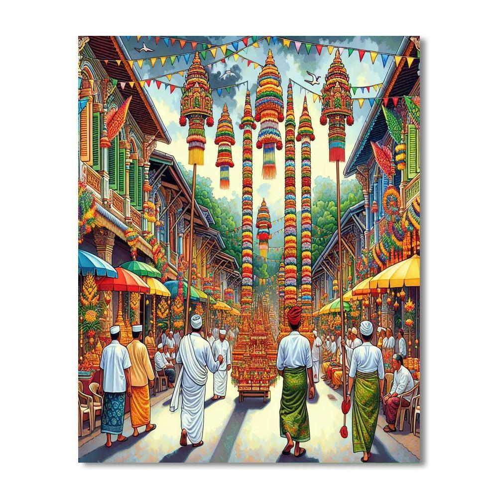 Galungan - Bali Paint By Color