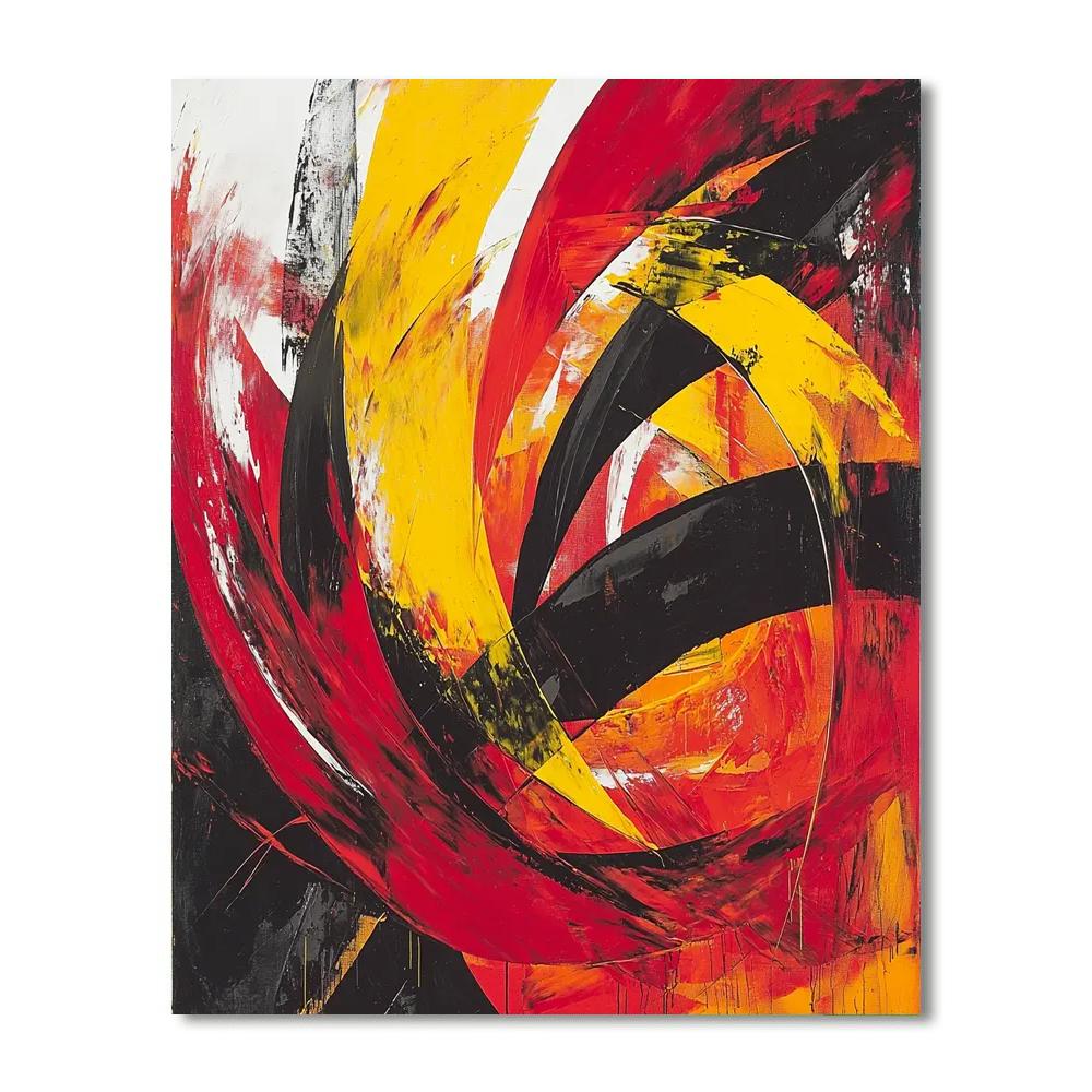 Jean-Michel Basquiat Inspired Untamed Expressions  Number Painting