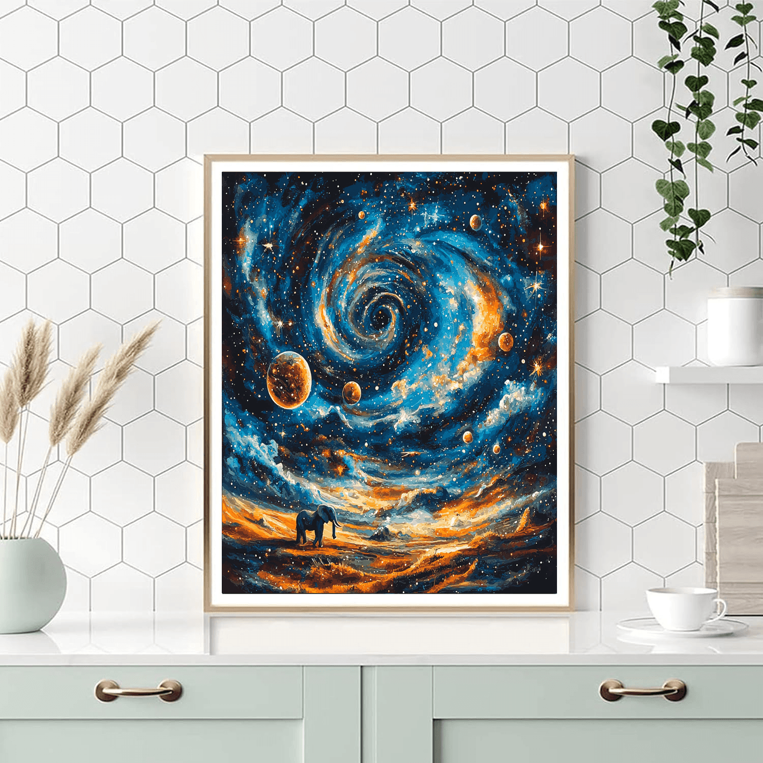 Salvador Dali Inspired Surreal Cosmic Dreams  Paint By Numbers Kits