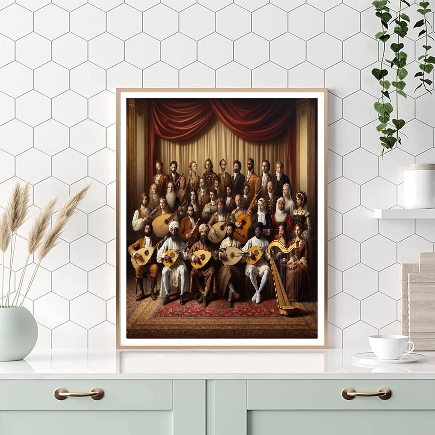 Renaissance Music Ensemble Paint By Numbers Art
