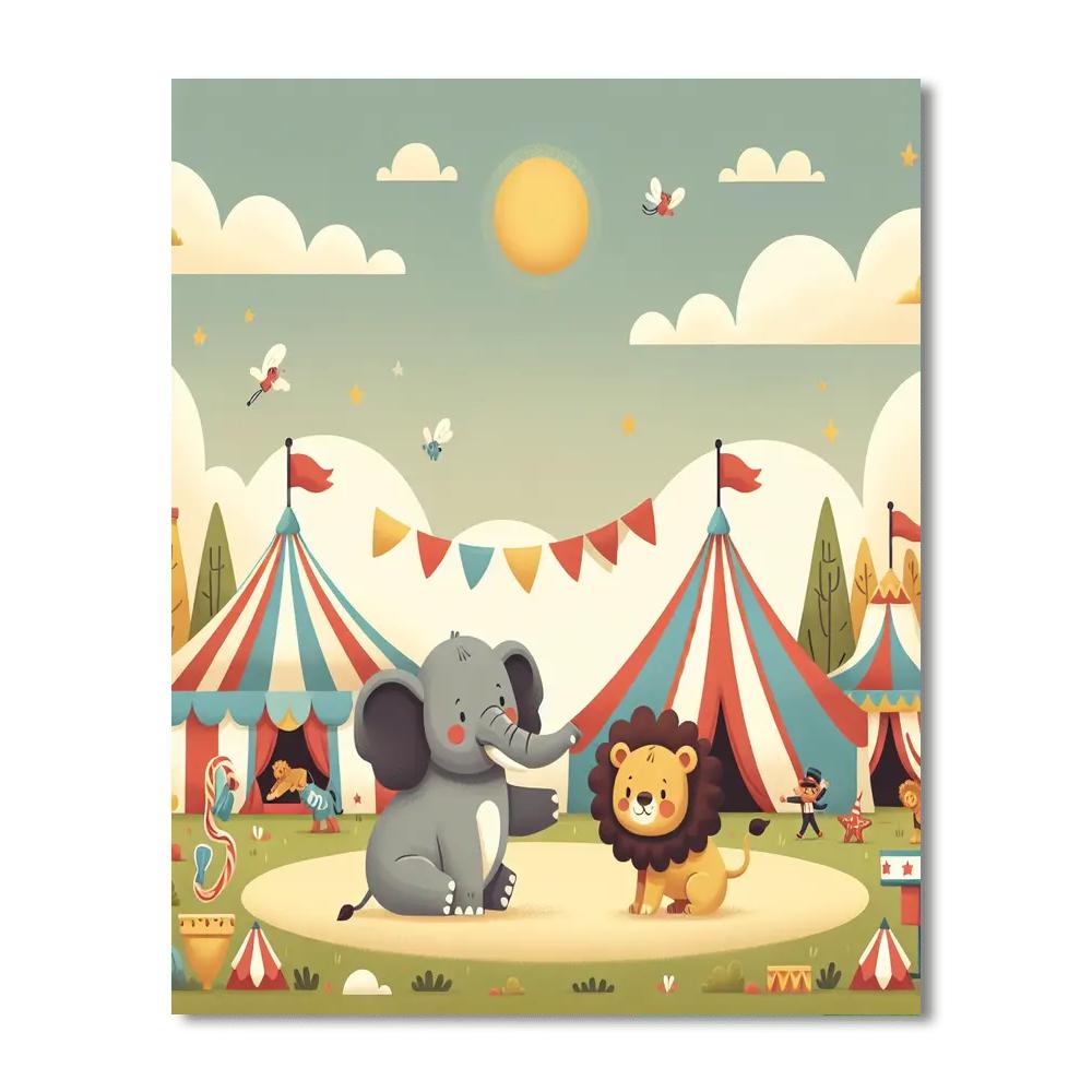 Colorful Carnival Of Creatures Number Painting