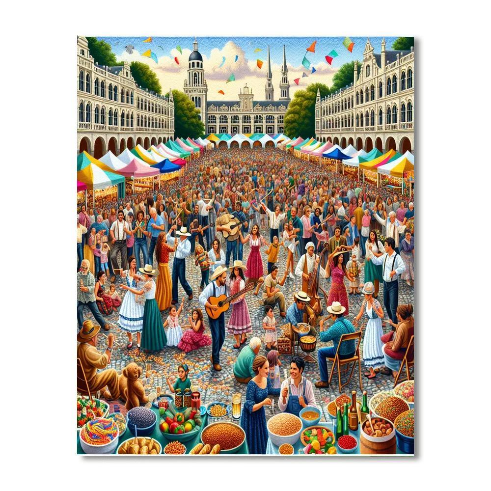 Harvard Square Mayfair - Cambridge, Usa Paint By Number