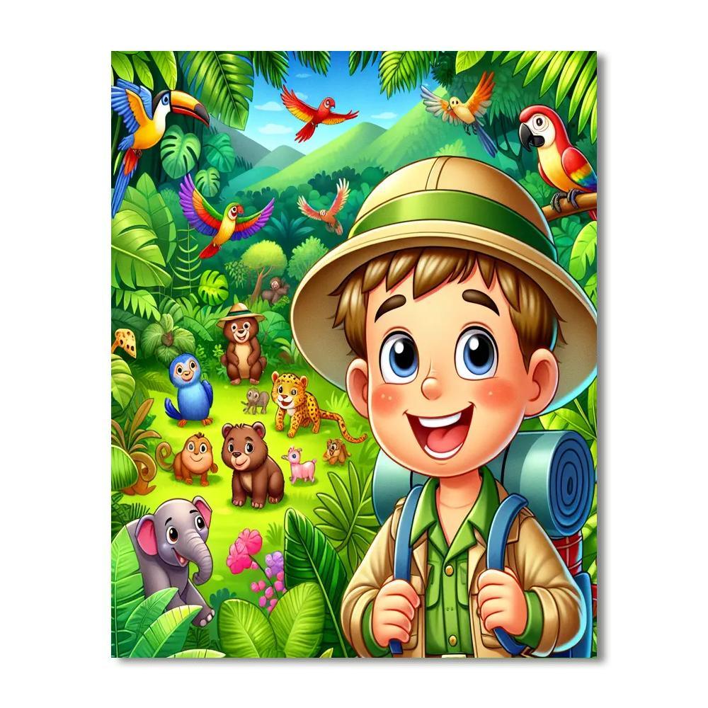Rainforest Explorer Adventure Paint By Numbers Kits