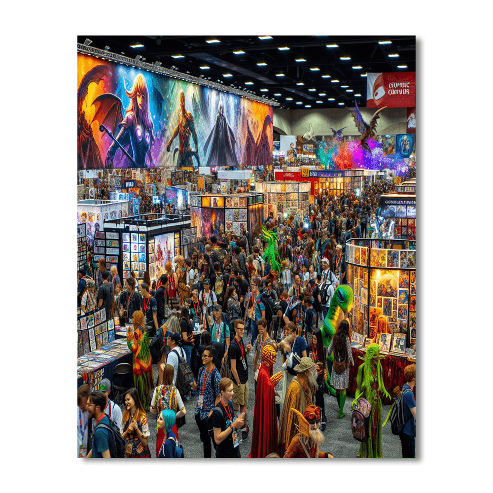 San Diego Comic-con - San Diego Paint By Numbers Art