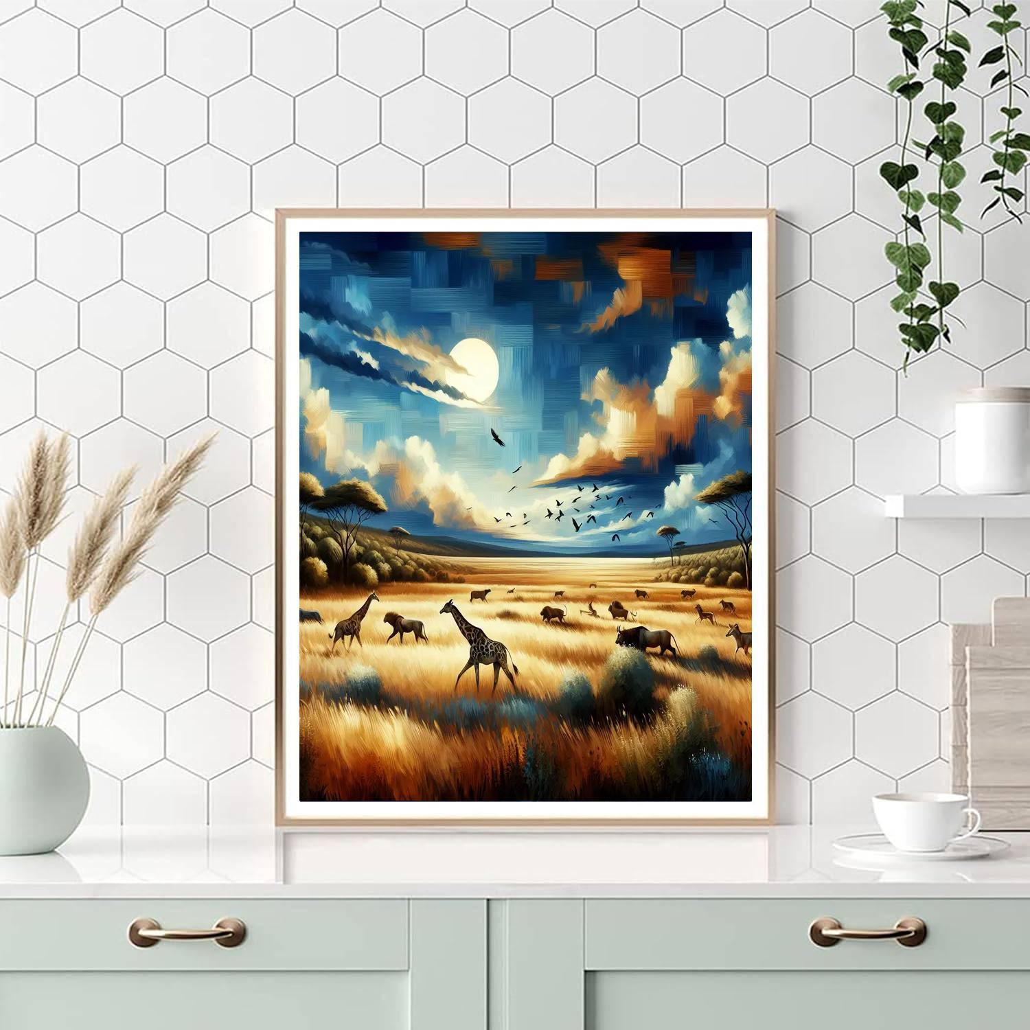 Horizon Of The Savanna Paint By Numbers Art