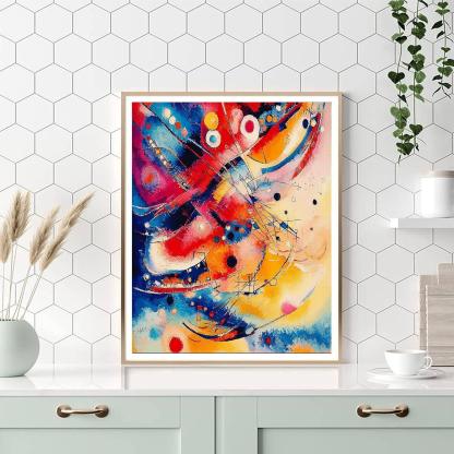 Wassily Kandinsky Inspired Abstract Harmony In Color  Paint By Color